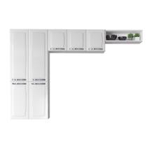 Cozinha Itatiaia Compacta em Aço 3 Peças Rose Branca