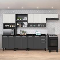 Cozinha Itatiaia Midi Pop Art i3 - 6 Peças - Grafite/Branco