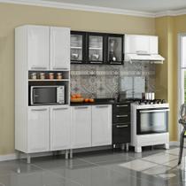Cozinha Itatiaia Tarsila Compacta 4 Pecas 3 Vidros Paneleiro Forno Branca/Preta Cozinha Itatiaia Tarsila Compacta 4 Pecas 3 Vidros Paneleiro Forno Branca/Preta