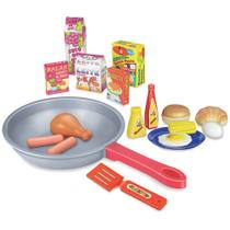 Cozinha Kids Frigideira Gourmet 18 Peças Pica Pau Brinquedos