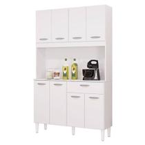 Cozinha Kit Cassia 8 Portas Branco - Poquema