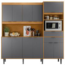 Cozinha Kit Completa Compacta 11 Portas 2 Gavetas Bahamas