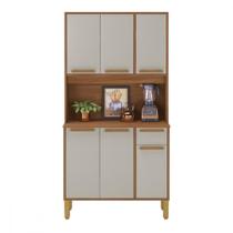 Cozinha Lagos 6 Portas 1 Gaveta Freijo Com Off White Indekes