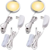 Cozinha LED sob o armário Puck Light Lvyinyin, 2 pacotes Cozinha LED sob o armário Puck Light Lvyinyin, 2 pacotes