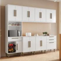 Cozinha Lorena 14 Portas Fruteira Kaiki Móveis - Branco