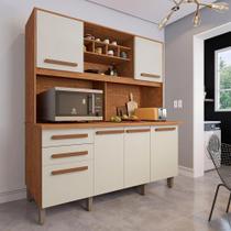 Cozinha Luna Plus 6 Portas 2 Gavetas IMOP CINAMOMO/OFF Cozinha Luna Plus 6 Portas 2 Gavetas IMOP CINAMOMO/OFF