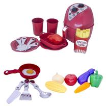 Cozinha Menino Brinquedo Talher Air Fryer Chefe Legumes 23Pç Cozinha Menino Brinquedo Talher Air Fryer Chefe Legumes 23Pç