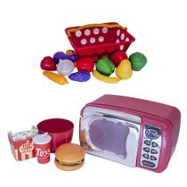 Cozinha Menino Chefe Mercado Microondas Comida Fruta 17pç Cozinha Menino Chefe Mercado Microondas Comida Fruta 17pç