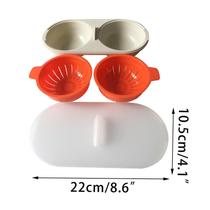 Cozinha Microondas Food Grade Cookware Double Cup Caldeira Cozinha Vapor