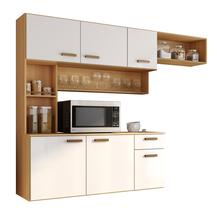 Cozinha Moderna Suspensa 6 Portas 1 Gaveta Manu Compacta Aéreo Completo Luxo