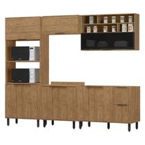Cozinha Modulada 05 Pecas MDF 280 cm Tosc Freijo Freijo MXM Cozinha Modulada 05 Pecas MDF 280 cm Tosc Freijo Freijo MXM