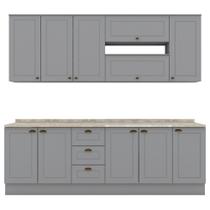Cozinha Modulada 10 Pecas 240 Cm Ce792 Americana Henn Cozinha Modulada 10 Pecas 240 Cm Ce792 Americana Henn
