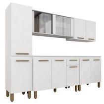 Cozinha Modulada 11 Portas 5 Peças Tieli Branco - Móveis Arapongas Cozinha Modulada 11 Portas 5 Peças Tieli Branco - Móveis Arapongas