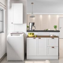 Cozinha Modulada 2 Peças 3 Portas 2 Gavetas Balcão com Tampo Unna Yescasa Cozinha Modulada 2 Peças 3 Portas 2 Gavetas Balcão com Tampo Unna Yescasa