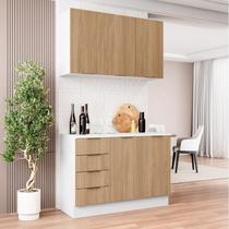 Cozinha Modulada 2 Peças com Tampo 1 Aéreo 3 Portas e 1 Balcão Pia Ipanema CabeCasa MadeiraOriginals Cozinha Modulada 2 Peças com Tampo 1 Aéreo 3 Portas e 1 Balcão Pia Ipanema CabeCasa MadeiraOriginals