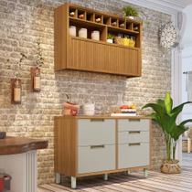 Cozinha Modulada 2 Peças Ripado Imperatriz 100% Mdf Cozinha Modulada 2 Peças Ripado Imperatriz 100% Mdf