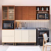 Cozinha Modulada 270cm c/ Aéreos Balcões e Nichos 100% MDF