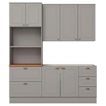 Cozinha Modulada 3 Pecas 120cm Ce759 Americana -Nature Henn Cozinha Modulada 3 Pecas 120cm Ce759 Americana -Nature Henn