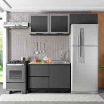 Cozinha Modulada 3 Peças 4 Portas 3 Gavetas com Balcão para Pia Etna Cozinha Modulada 3 Peças 4 Portas 3 Gavetas com Balcão para Pia Etna