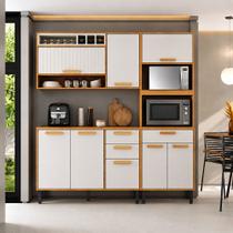 Cozinha Modulada 3 Peças 5 Portas 2 Gavetas com Tampo Itatiaia Napoles Cozinha Modulada 3 Peças 5 Portas 2 Gavetas com Tampo Itatiaia Napoles