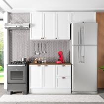 Cozinha Modulada 3 Peças 6 Portas 2 Gavetas Balcão com Tampo Unna Yescasa Branco Cozinha Modulada 3 Peças 6 Portas 2 Gavetas Balcão com Tampo Unna Yescasa Branco