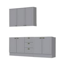 Cozinha Modulada 3 Peças 7 Portas 3 Gavetas Com Tampo Henn Americana