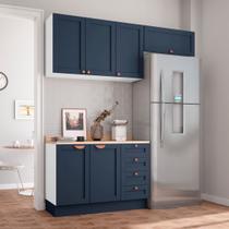 Cozinha Modulada 3 Peças com Tampo 2 Aéreos 1 Balcão CabeCasa MadeiraOriginals Cozinha Modulada 3 Peças com Tampo 2 Aéreos 1 Balcão CabeCasa MadeiraOriginals