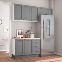 Cozinha Modulada 3 Peças com Tampo 2 Aéreos 1 Balcão CabeCasa MadeiraOriginals Cozinha Modulada 3 Peças com Tampo 2 Aéreos 1 Balcão CabeCasa MadeiraOriginals