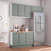 Cozinha Modulada 3 Peças com Tampo 2 Aéreos 1 Balcão CabeCasa MadeiraOriginals Cozinha Modulada 3 Peças com Tampo 2 Aéreos 1 Balcão CabeCasa MadeiraOriginals