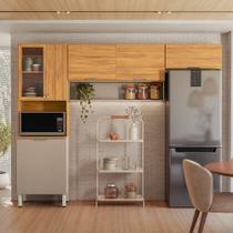 Cozinha Modulada 3 Peças com Vidro Alba Demóbile