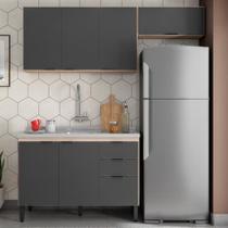 Cozinha Modulada 3 Peças Frcz7 Avena Grafito Cozinha Modulada 3 Peças Frcz7 Avena Grafito