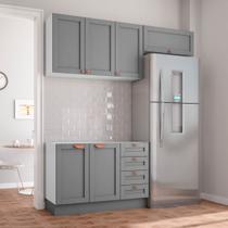 Cozinha Modulada 3 Peças Sem Tampo 2 Aéreos 1 Balcão CabeCasa MadeiraOriginals