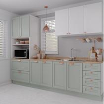 Cozinha Modulada 4 Peças 1 Torre Microondas 1 Aéreo 2 Balcões Arizona CabeCasa MadeiraMadeira