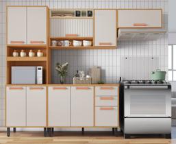 Cozinha Modulada 4 Peças 10 Portas 2 Gavetas e Nicho para Forno Napoles Cozinha Modulada 4 Peças 10 Portas 2 Gavetas e Nicho para Forno Napoles