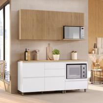 Cozinha Modulada 4 Peças 190cm 4 Portas e 5 Gavetas Rainha Nesher Cozinha Modulada 4 Peças 190cm 4 Portas e 5 Gavetas Rainha Nesher