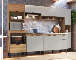 Cozinha Modulada 4 Peças 288cm com torre forno e paneleiro linha Veneza VE0030 Delmarco