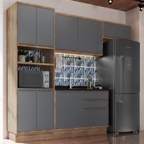 Cozinha Modulada 4 Peças 8 Portas 3 Gavetas com Divisor de Talheres 1 Nicho para Forno Viena Cozinha Modulada 4 Peças 8 Portas 3 Gavetas com Divisor de Talheres 1 Nicho para Forno Viena