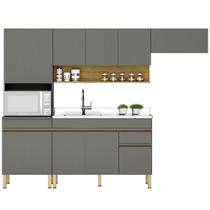 Cozinha Modulada 4 Pecas Balcao Pia Line Ktp Gris Cp Freijo Cozinha Modulada 4 Pecas Balcao Pia Line Ktp Gris Cp Freijo