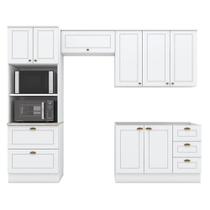 Cozinha Modulada 4 Peças Branco - Henn Cozinha Modulada 4 Peças Branco - Henn