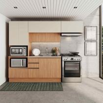 Cozinha Modulada 4 Peças com Armários, Balcão e Torre Quente Aroeira CabeCasa MadeiraOriginals Cozinha Modulada 4 Peças com Armários, Balcão e Torre Quente Aroeira CabeCasa MadeiraOriginals