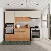 Cozinha Modulada 4 Peças com Armários, Balcão e Torre Quente Aroeira CabeCasa MadeiraOriginals Cozinha Modulada 4 Peças com Armários, Balcão e Torre Quente Aroeira CabeCasa MadeiraOriginals