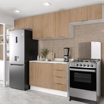 Cozinha Modulada 4 Peças com Tampo 3 Aéreos 5 Portas e 1 Balcão Ipanema CabeCasa MadeiraOriginals Cozinha Modulada 4 Peças com Tampo 3 Aéreos 5 Portas e 1 Balcão Ipanema CabeCasa MadeiraOriginals