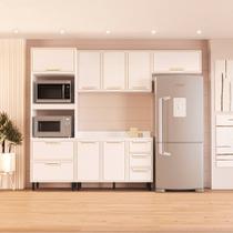 Cozinha Modulada 4 Peças com Tampo Amara Politorno Móveis Cozinha Modulada 4 Peças com Tampo Amara Politorno Móveis