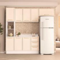 Cozinha Modulada 4 Peças com Tampo e Rodapé Amara Politorno