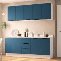 Cozinha Modulada 4 Peças com Tampo e Rodapé Maeena Politorno Cozinha Modulada 4 Peças com Tampo e Rodapé Maeena Politorno