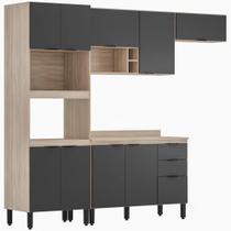 Cozinha Modulada 4 Peças Fi0003 Avena Grafito Cozinha Modulada 4 Peças Fi0003 Avena Grafito