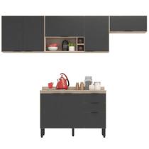 Cozinha Modulada 4 Peças FRCZ4 Avena Grafito Demobile