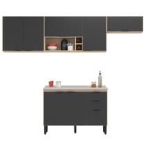 Cozinha Modulada 4 Peças FRCZ5 Avena Grafito Demobile