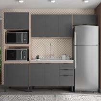 Cozinha Modulada 4 Peças Ftm004 Avena Grafito Cozinha Modulada 4 Peças Ftm004 Avena Grafito
