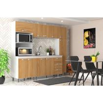 Cozinha Modulada 4 Peças Ipanema Amarelo/Cinnamomo Cozinha Modulada 4 Peças Ipanema Amarelo/Cinnamomo